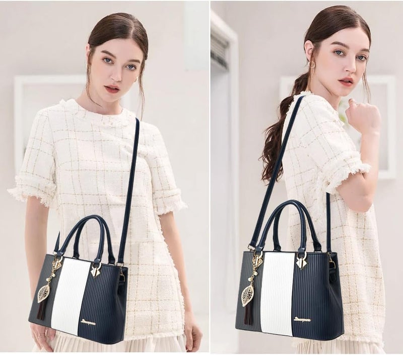 SiMYEER Purses and Handbags for Women Leather Tote Shoulder Bag Medium Satchel Purse Top Handle Bags for Ladies - Image 2